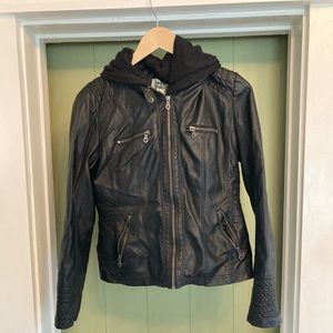 Johnny pleather jaccket